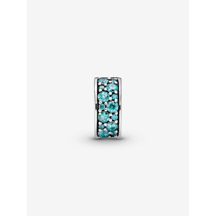 Pandora Clip Silver Teal Pavé 791817MCZ - Afbeelding 4