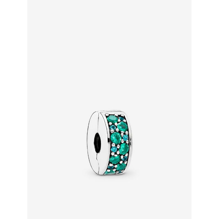 Pandora Clip Silver Teal Pavé 791817MCZ - Afbeelding 5