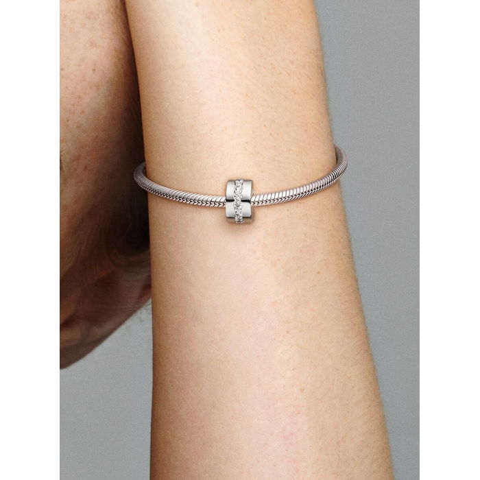 Pandora Clip Silver Heldere Sprankelende Rij 791972CZ - Afbeelding 3