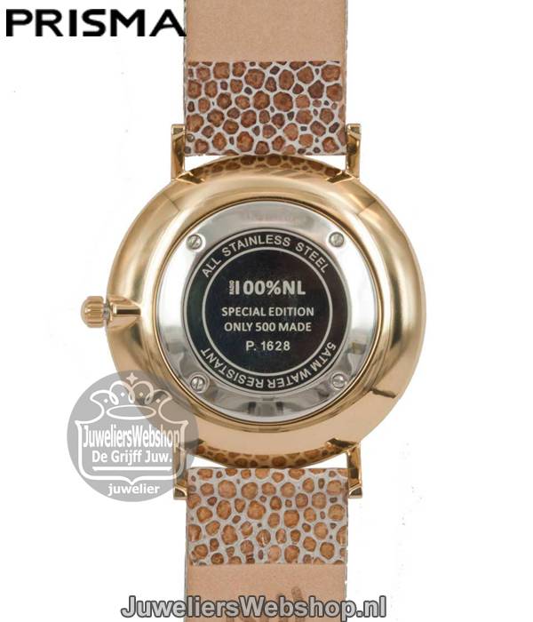 Prisma 100%NL Horloge P1628.856G Uni Beige - Afbeelding 3