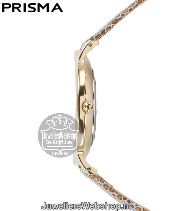 Prisma 100%NL Horloge P1628.856G Uni Beige - Afbeelding 4