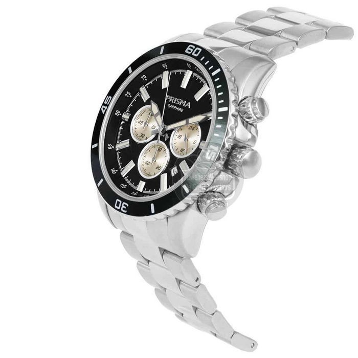 Prisma horloge P1880 Chronograaf Zwart - Afbeelding 3
