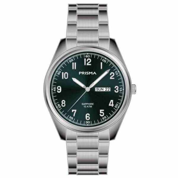 Prisma Horloge P1305 Heren Titanium Groen
