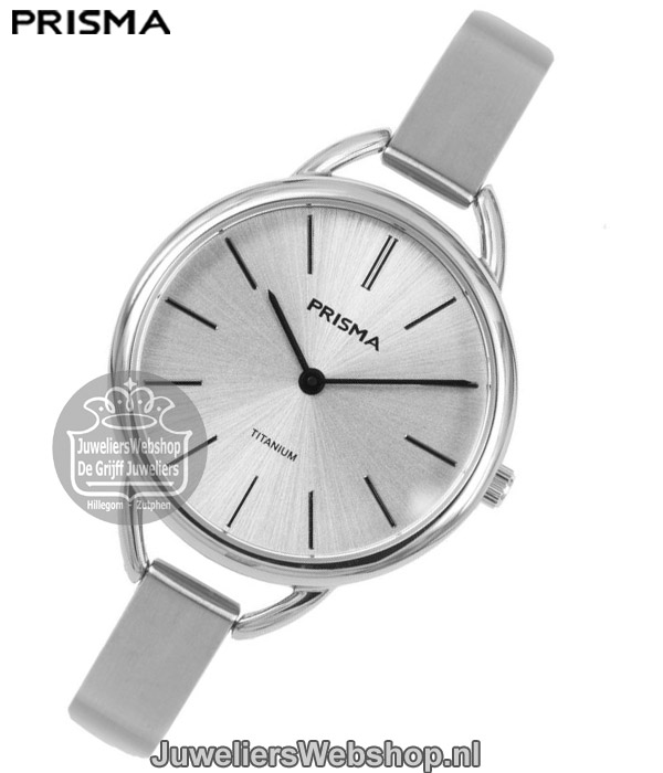 Prisma horloge P1478 dames Simplicity titanium zilver - Afbeelding 2
