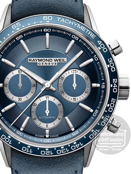 Raymond Weil Freelancer Chrono Horloge 7741 SC3 50021 Blauw