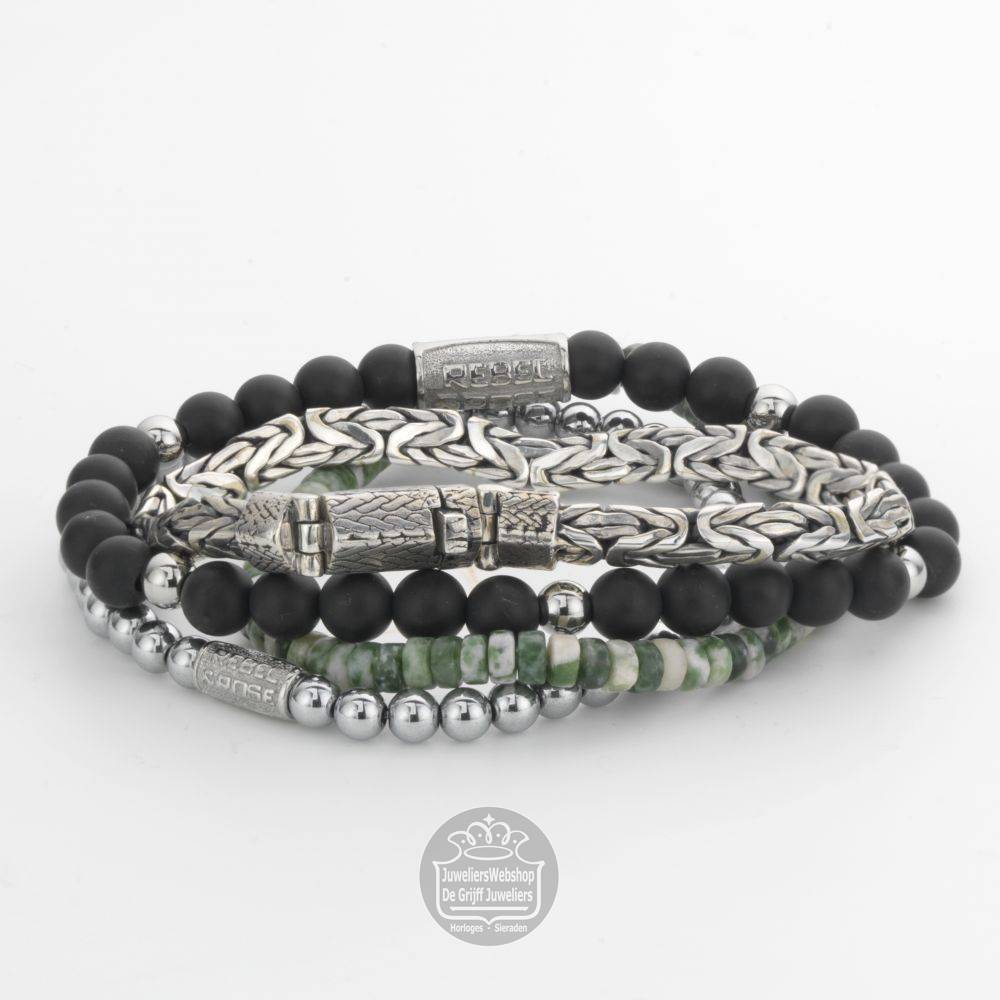 Rebel and Rose Matt Black Madonna RR-60079-S-S Armband 16,5cm - Afbeelding 3