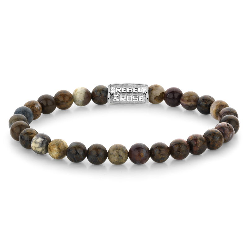 Rebel and Rose Autumn Rocks RR-60126-S-M Armband 6mm 17,5cm