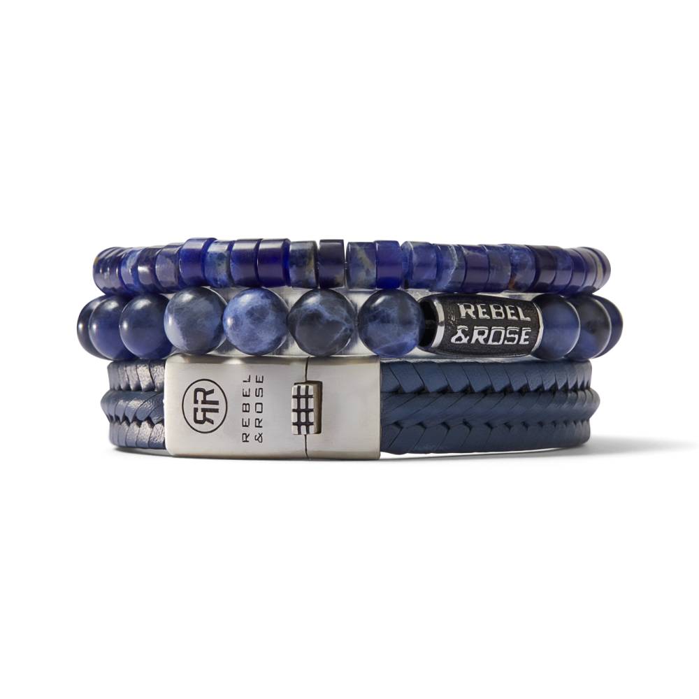Rebel and Rose Twisted 925 Navy RR-L0155-S-L Armband 19cm - Afbeelding 3