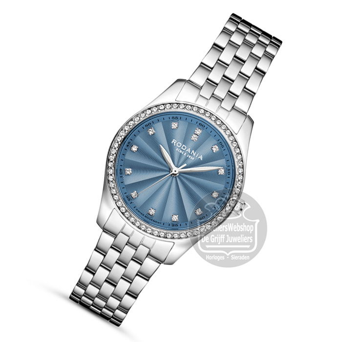 Rodania Gstaad Dameshorloge R11041 Blauw - Afbeelding 3