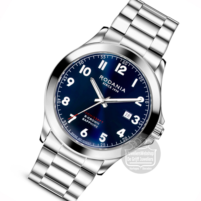 Rodania Verbier Herenhorloge R17019 Blauw - Afbeelding 3