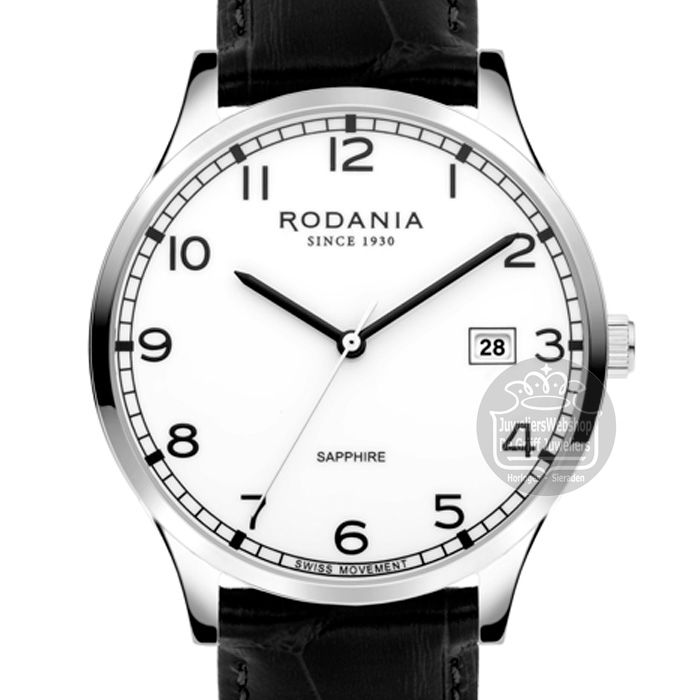 Rodania Nyon Classic 40 Herenhorloge R22055 Zwart - Afbeelding 2