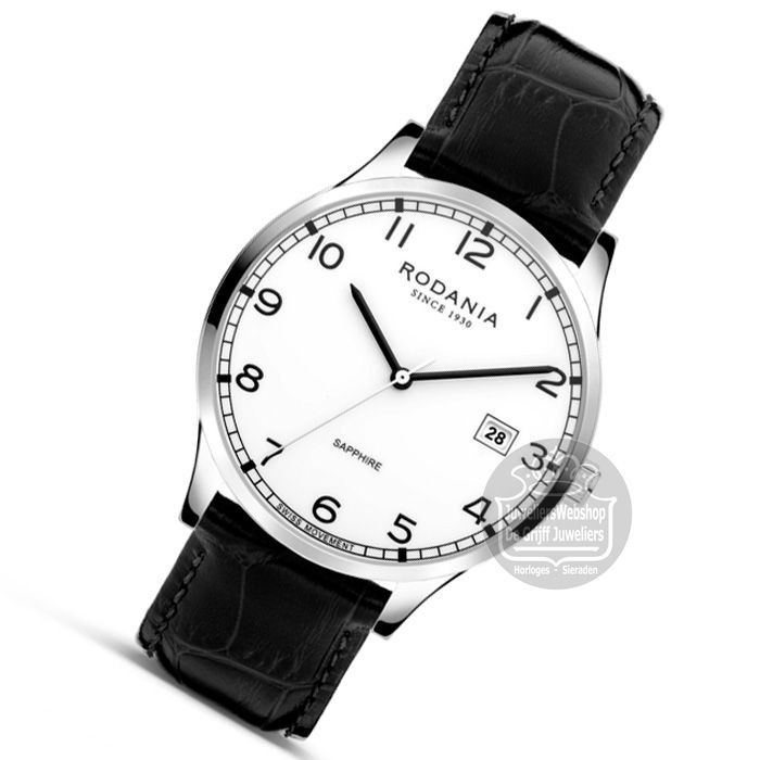 Rodania Nyon Classic 40 Herenhorloge R22055 Zwart - Afbeelding 3