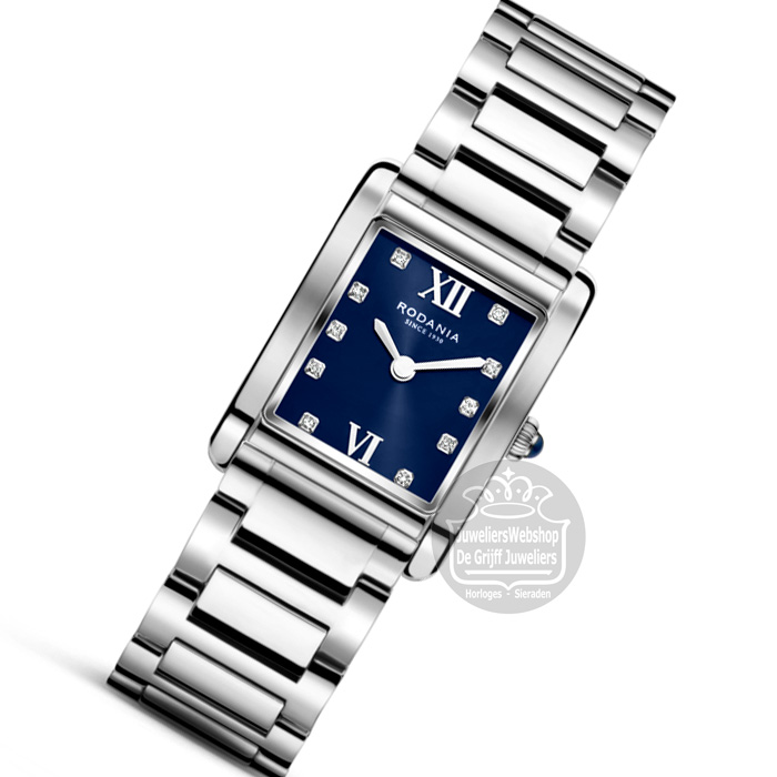 Rodania Lausanne Sparkles Dameshorloge R27015 Blauw - Afbeelding 3
