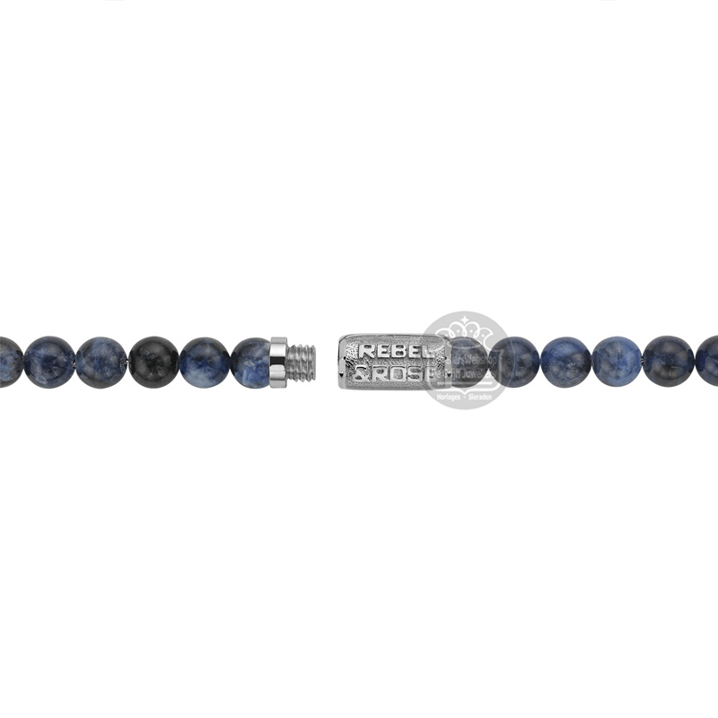 Rebel And Rose Necklace Midnight Blue Sodaliet 6mm RR-NL038-S-55 55cm - Afbeelding 2