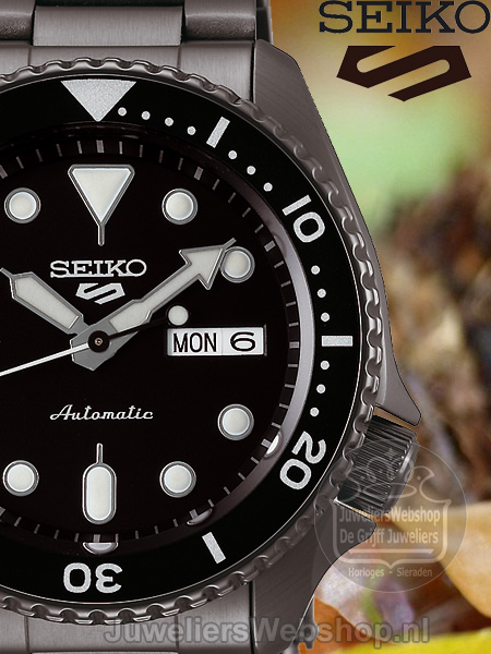 Seiko 5 Sports SRPD65K1 horloge Automaat - Afbeelding 3