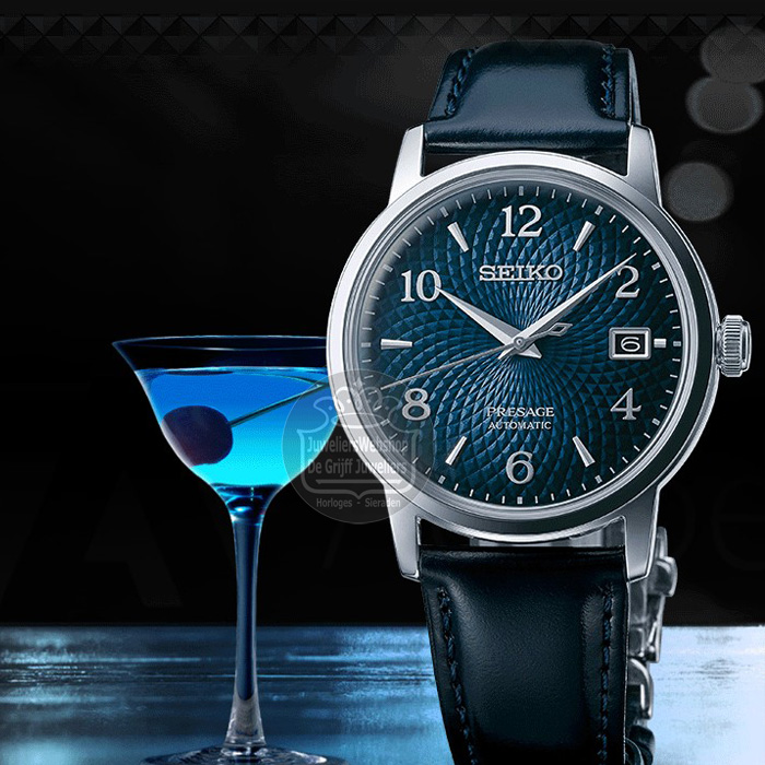 Seiko Presage SRPE43J1 Horloge Blauw - Afbeelding 6