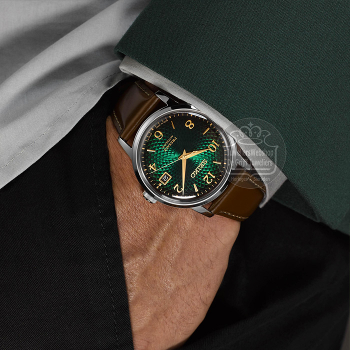 Seiko Presage SRPE45J1 Horloge Groen - Afbeelding 5