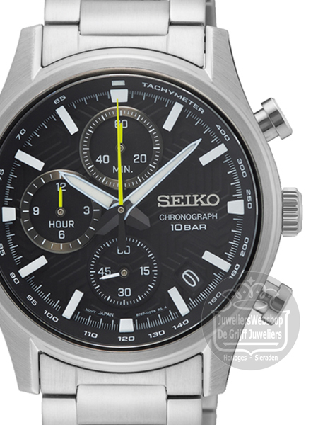 Seiko SSB419P1 horloge Chronograaf Zwart - Afbeelding 2