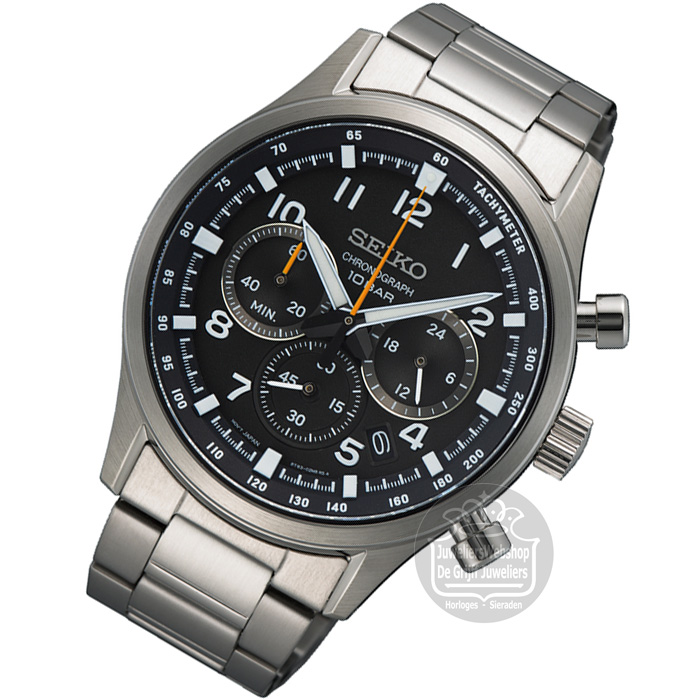 Seiko SSB447P1 horloge Chronograaf Zwart - Afbeelding 3