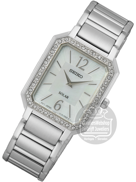 Seiko Solar SUP465P1 Dameshorloge Staal - Afbeelding 3