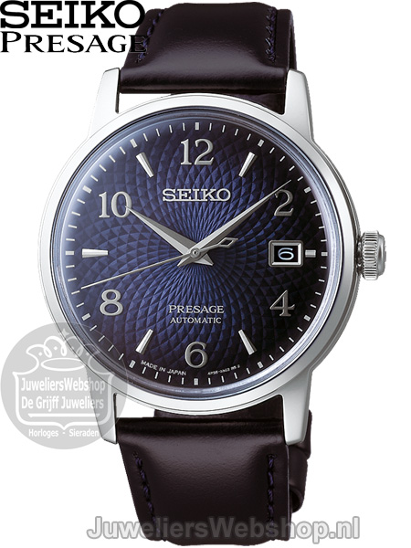 Seiko Presage SRPE43J1 Horloge Blauw - Afbeelding 4