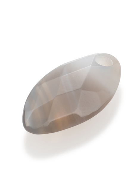 Sparkling Jewels Hanger Leaf Editions Facet Grey Agate PENGEM31-FCT-S