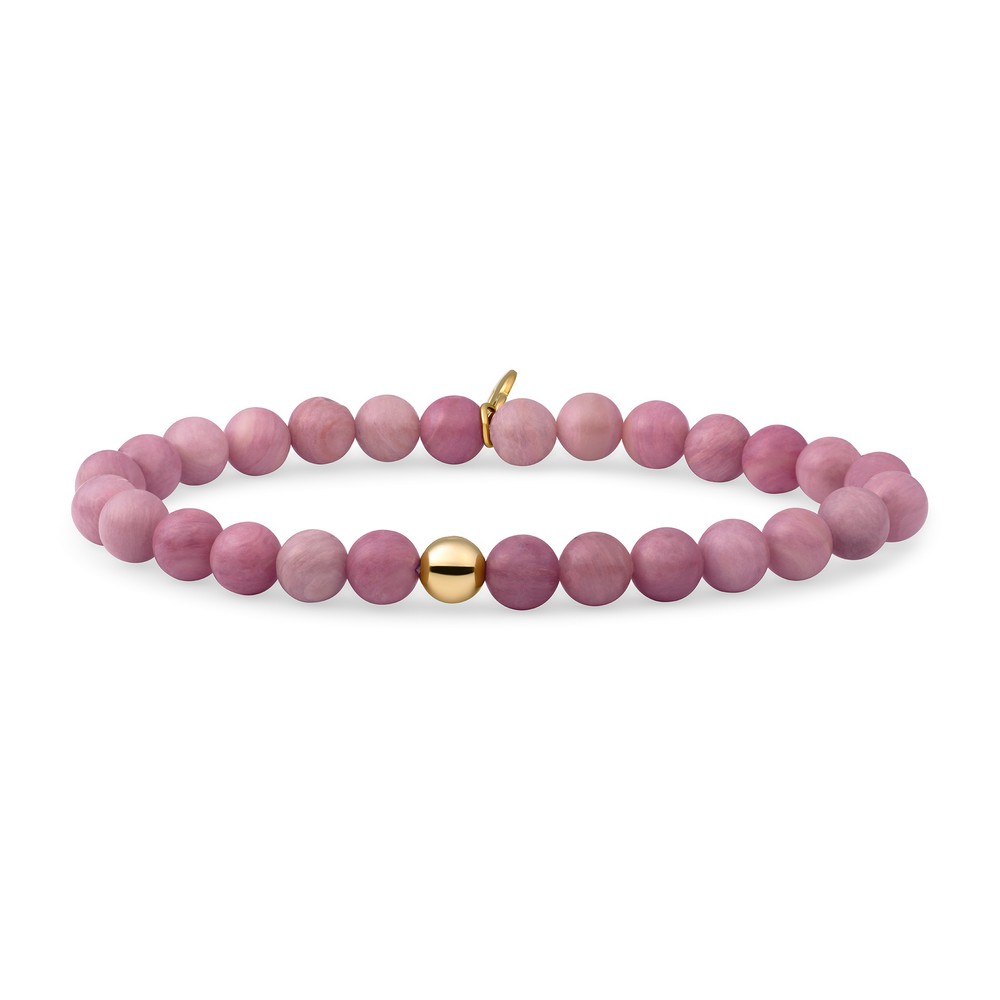 Sparkling Jewels Pink Rhodonite Saturn 6mm Armband SBG-GEM24-ADD-6MM