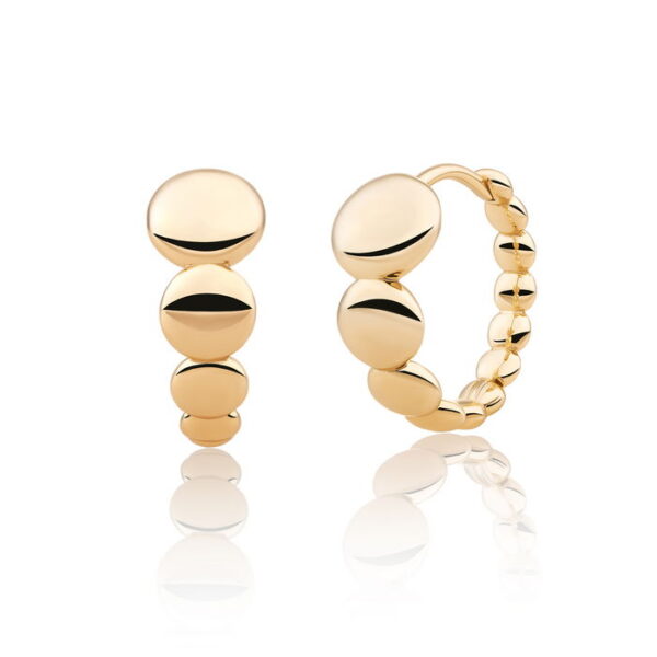 Sparkling Jewels Bubble Creolen Huggies EAG33 Verguld