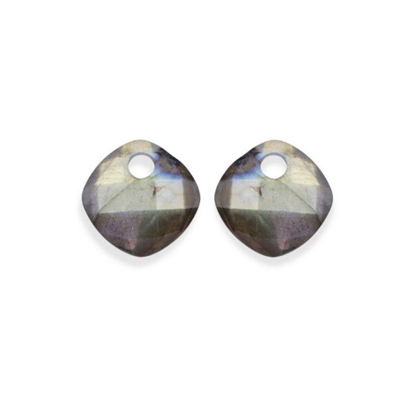 Sparkling Jewels Eardrops Labradorite Cushion Cut EAGEM18-CC