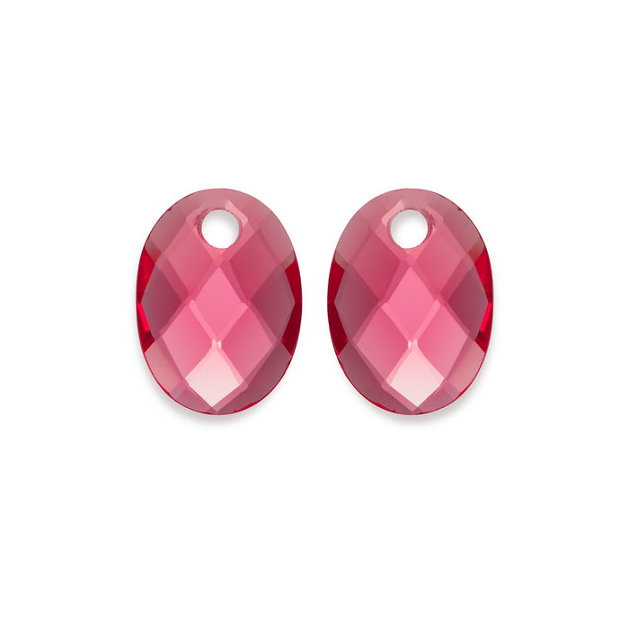 Sparkling Jewels Eardrops Fuchsia Quartz Medium Oval EAGEM51-MO