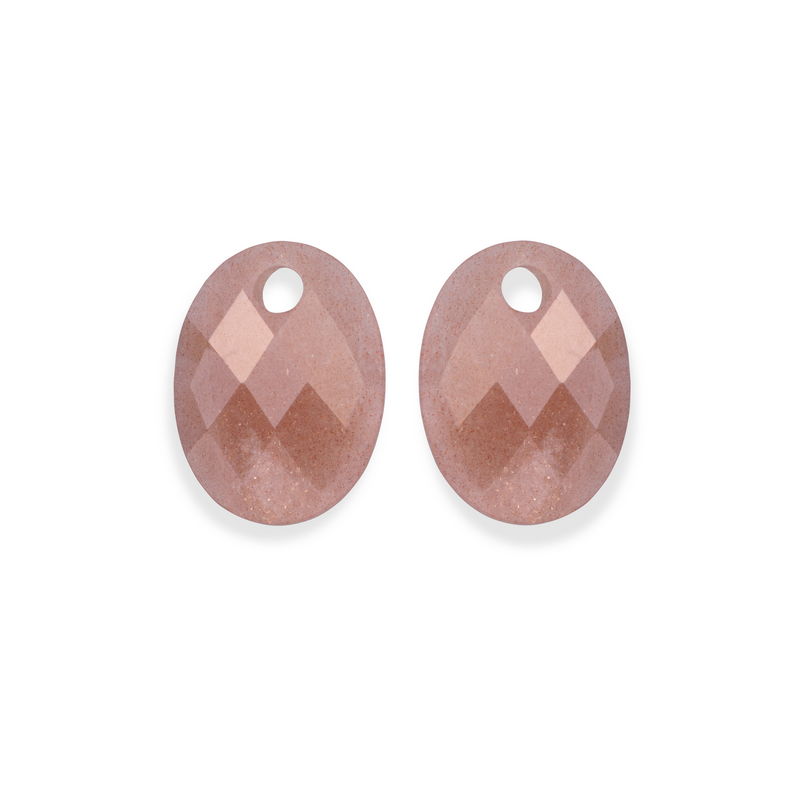 Sparkling Jewels Eardrops Sunstone Medium Oval EAGEM58-MO