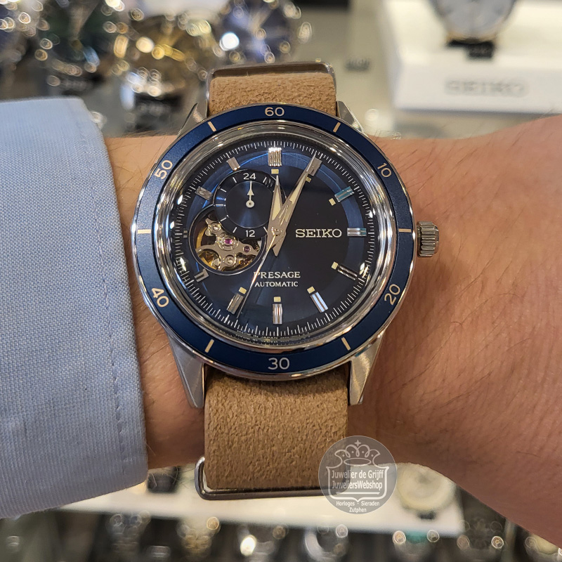 Seiko Presage SSA453J1 Horloge Blauw - Afbeelding 4