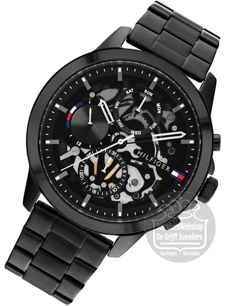 Tommy Hilfiger Horloge TH1710478 Henry Multi-Functie Zwart - Afbeelding 5