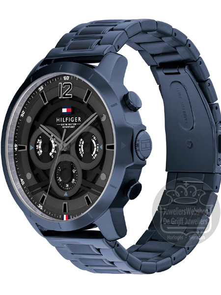 Tommy Hilfiger Horloge TH1710493 Luca Multi-Date Blauw - Afbeelding 3