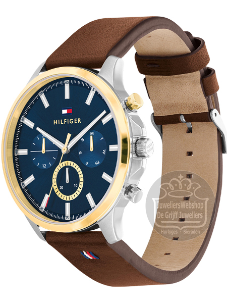 Tommy Hilfiger Horloge TH1710496 Ryder Multi-Functie Blauw - Afbeelding 3