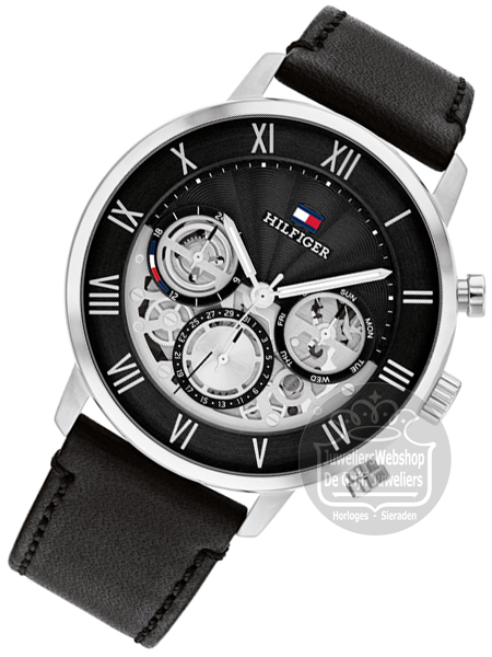 Tommy Hilfiger Horloge TH1710565 Legend Multi-Functie Zwart - Afbeelding 5
