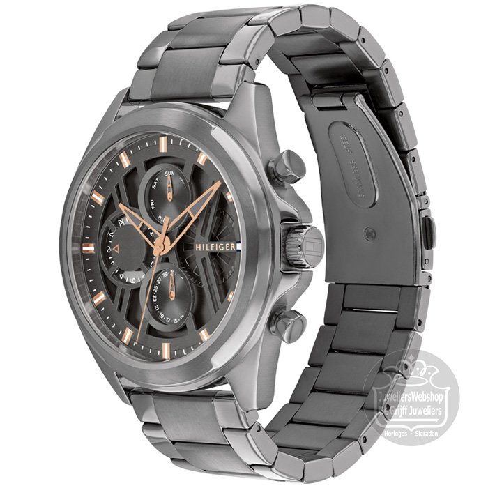Tommy Hilfiger Horloge TH1710657 Jax Multi-Functie Grijs - Afbeelding 3
