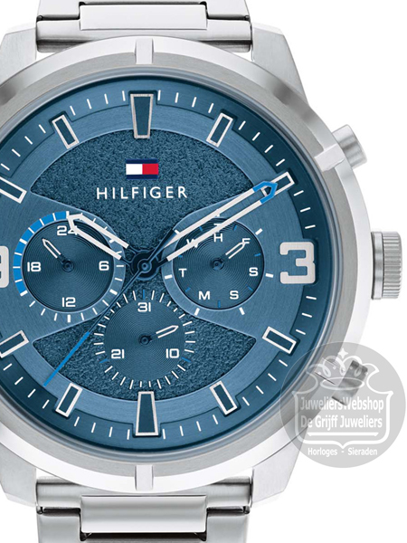 Tommy Hilfiger Horloge TH1792077 Wild Multi-Date Blauw - Afbeelding 2