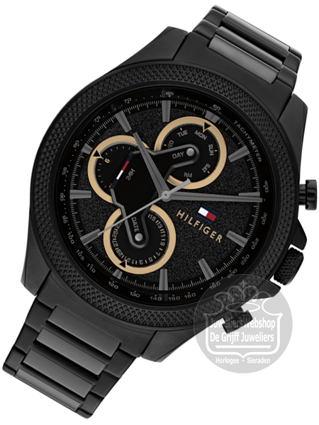 Tommy Hilfiger Horloge TH1792081 Clark Multi-Functie Zwart - Afbeelding 5