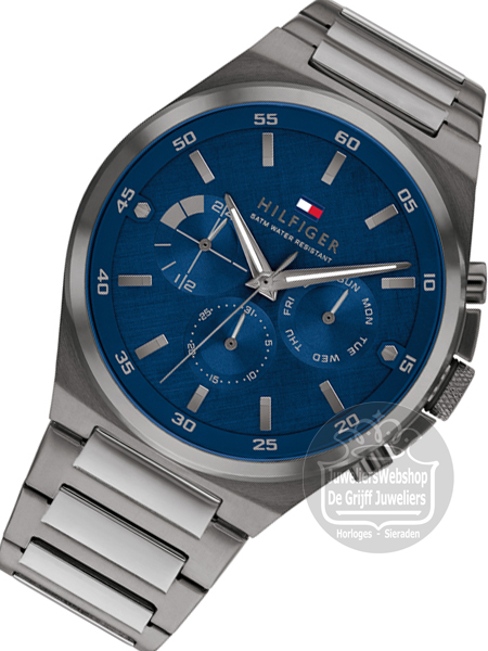 Tommy Hilfiger Horloge TH1792089 Dexter Multi-Functie Blauw - Afbeelding 5