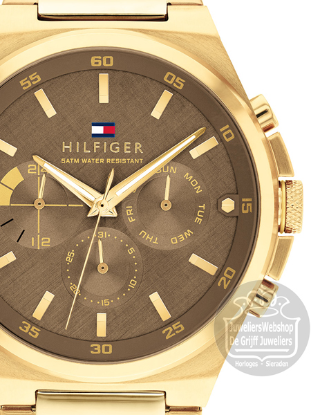 Tommy Hilfiger Horloge TH1792090 Dexter Multi-Functie Goud - Afbeelding 2