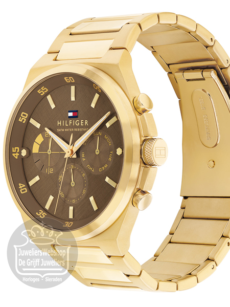 Tommy Hilfiger Horloge TH1792090 Dexter Multi-Functie Goud - Afbeelding 3