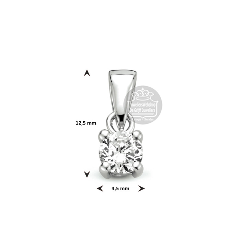 Zilveren Hanger Zirconia Solitair 1323256 - Afbeelding 3