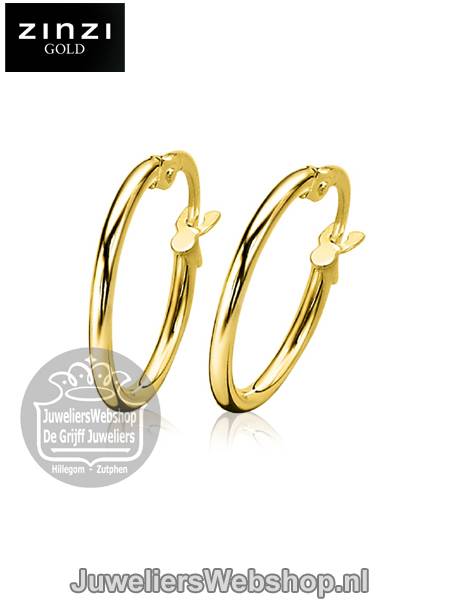 Zinzi Gold ZGO128 Creolen Goud 17mm - Afbeelding 3
