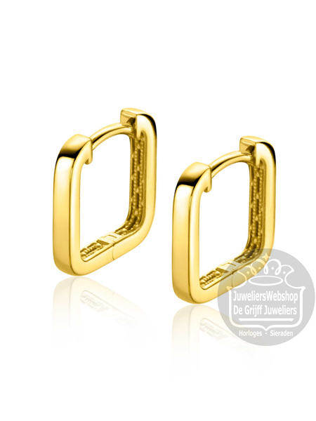 Zinzi Gold ZGO323 Creolen Goud Vierkant - Afbeelding 3