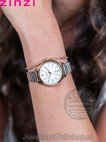 Zinzi Classy horloge ZIW1018 Bicolor Rose - Afbeelding 3