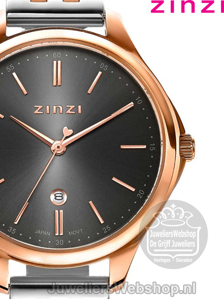 Zinzi Classy horloge ZIW1027 Rose Grijs - Afbeelding 4
