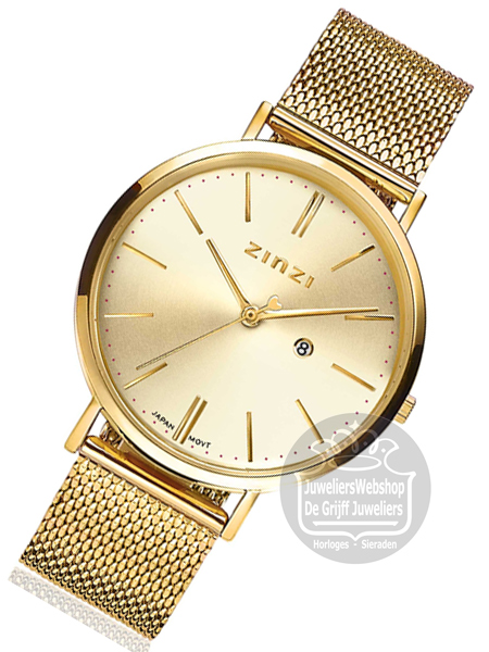 Zinzi horloge ZIW410M Retro Goud - Afbeelding 4