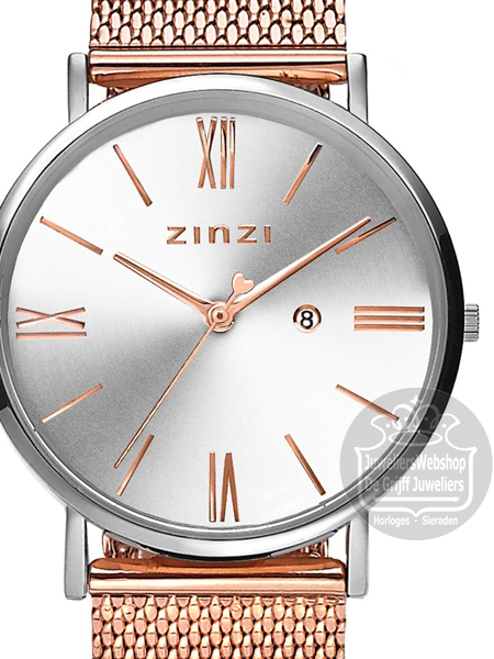 Zinzi horloge ZIW512MR Roman Rose Zilver - Afbeelding 2