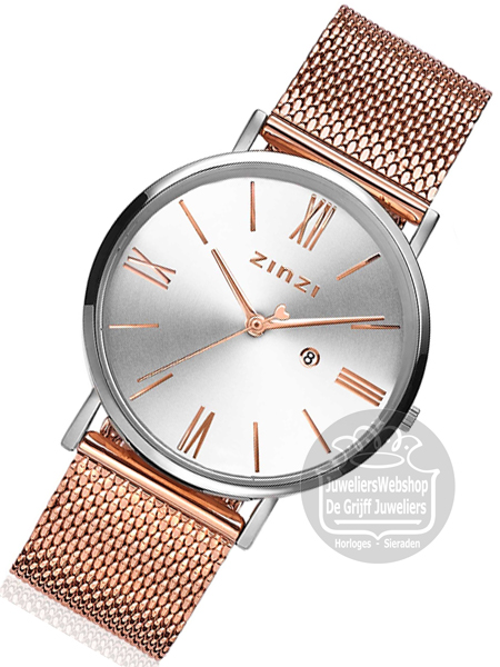 Zinzi horloge ZIW512MR Roman Rose Zilver - Afbeelding 3